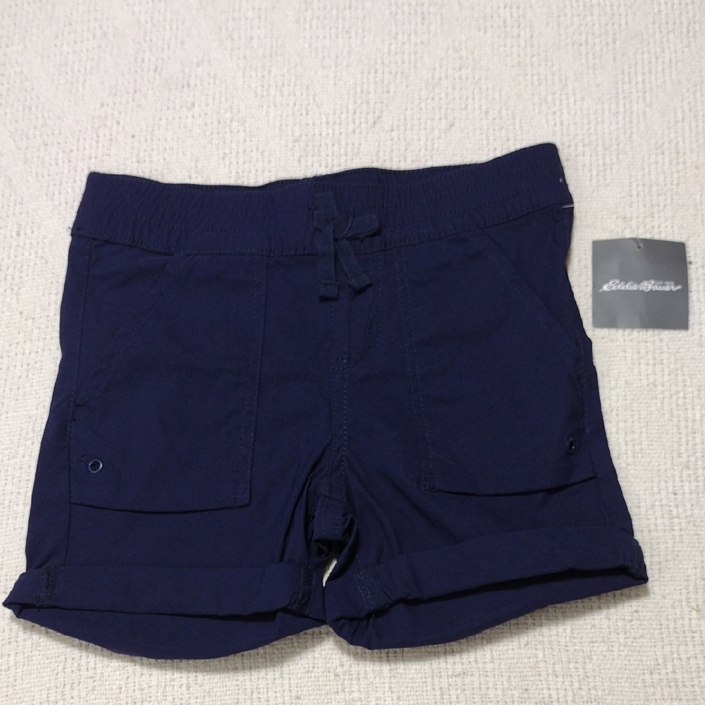 NWT Eddie Bauer Girls Adventurer Shorts Brtnavy Sizes XS (5/6)